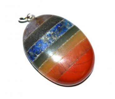 Chakra Bonded Oval Pendants