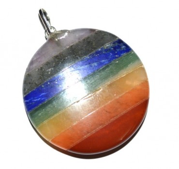 Chakra Bonded Disc Pendants