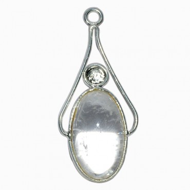 Crystal Quartz Lingam Pendants