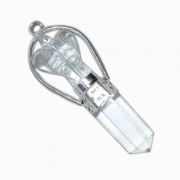 Clear Quartz  Angel and Pencil Pendants