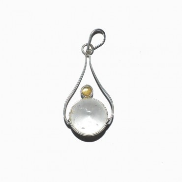 Clear Quartz Ball Pendants