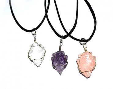 Quartz Arrowheads Pendants