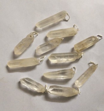 Natural Crystal Quartz Pendants