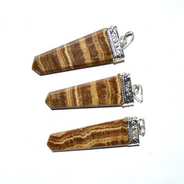 Aragonite Flat Pencil Pendnats