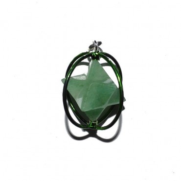 Green Aventurine cage Pendants