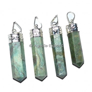 Ruby Zeosite Pencil Pendants