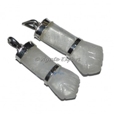 Crystal Quartz figa Charm Pendants