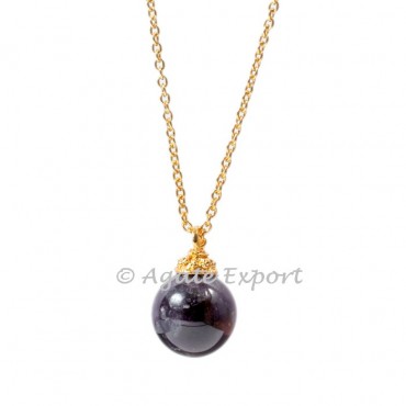 Amethyst Ball Pendants