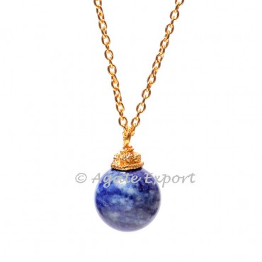 Lapis Ball Pendants