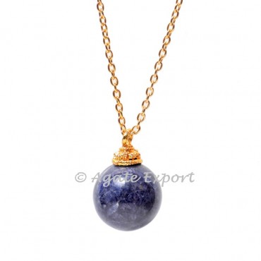 Sodalite Ball Pendants