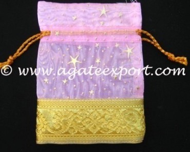 Silk Velvet Pouch.