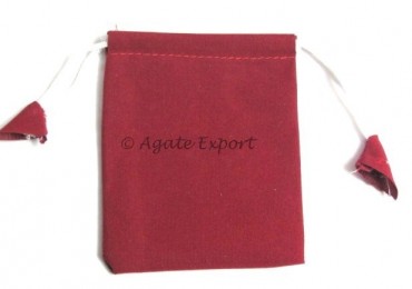 Dark Red Velvet Bag.