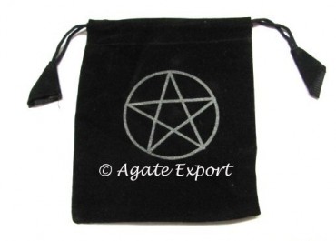 Pantagram Symbol Velvet Bag.
