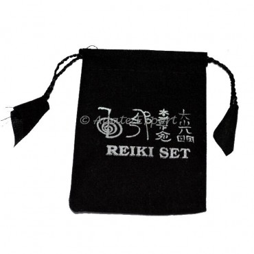 Reiki Symbol Black Color Pouch