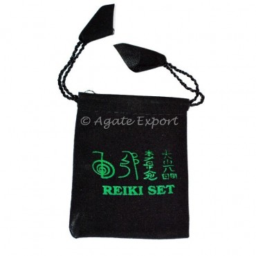 Reiki Symbol Green Color Pouch