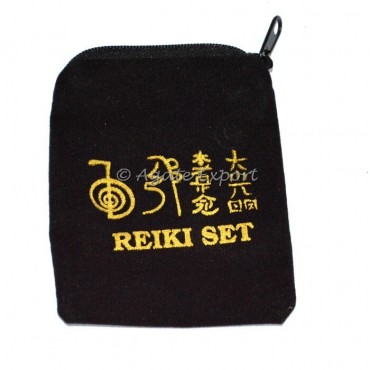 Reiki Symbol Gold Color Pouch