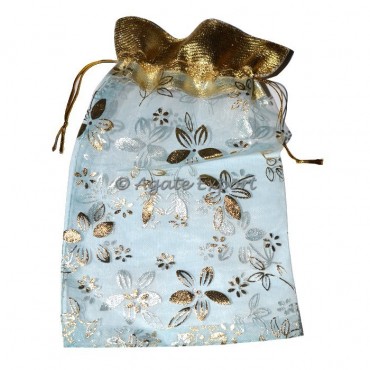 White-Gold Fancy Pouch