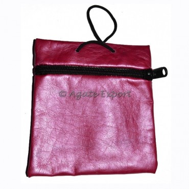 Pink Pouch with Chain
