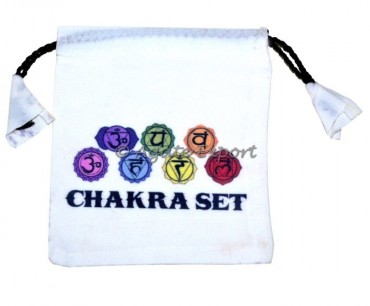 Seven Chakra Printed Velvet Bag