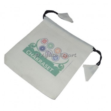 7 Chakra Printed Velvet Pouch