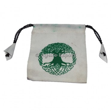 Tree Of Life Printed Velvet Bag