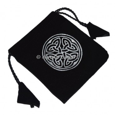 Celtic Rough Printed Velvet Bag