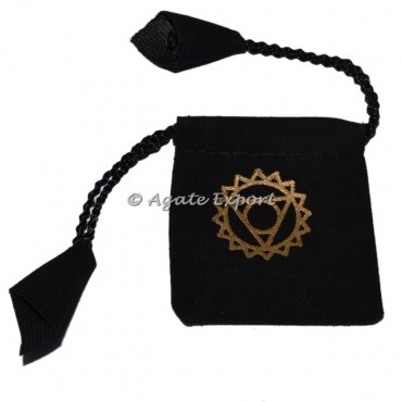 Throat Chakra Velvet Bag