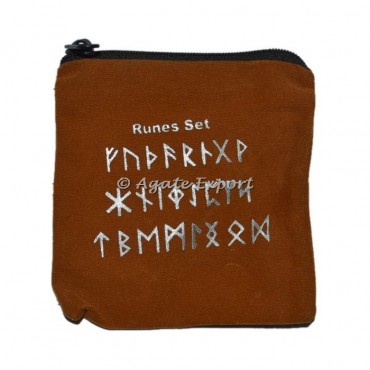 Thrid Eyen Runes Velvet Pouch