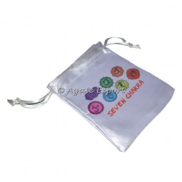 Seven Chakra Satin Pouch