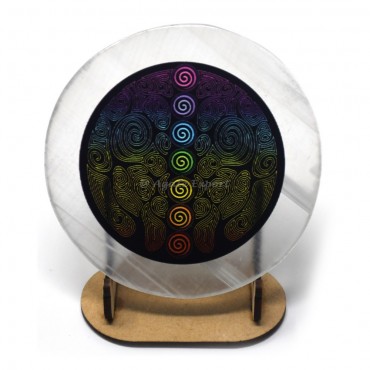 Choko Reiki Printed Selenite Coaster
