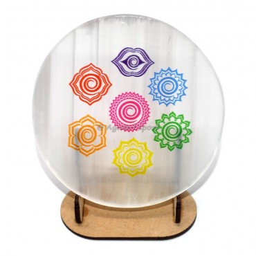 Choko Reiki Chakra Printed Selenite Coaster