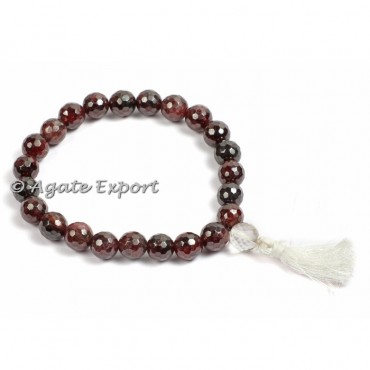 Garnet Faceted Power Bracelets
