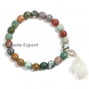 Fancy Stone Faceted Power Bracelets