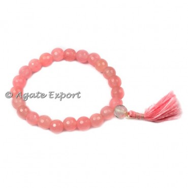 Rose Quartz Faceted Power Bracelets