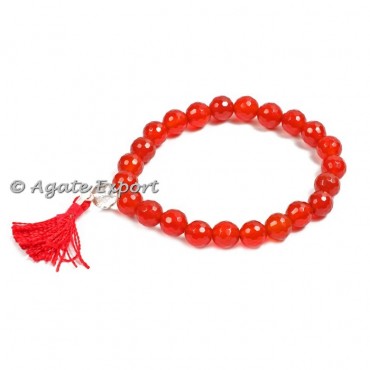 Carnelian Faceted Power Bracelets