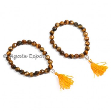 Tiger Eye Faceted Power Bracelets