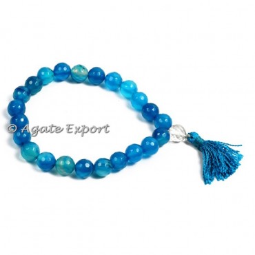 Blue Onyx Faceted Power Bracelets