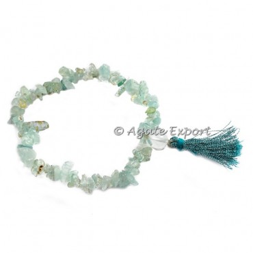 Aquamarine Chips Power Bracelets