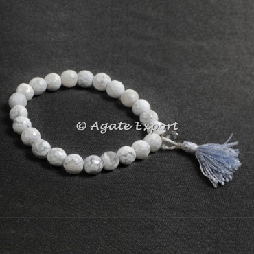 Howlite Faceted Power Bracelets