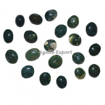 Moss Agate Ring Cabs