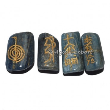 Kyanite Usui Reiki Tumbled Set