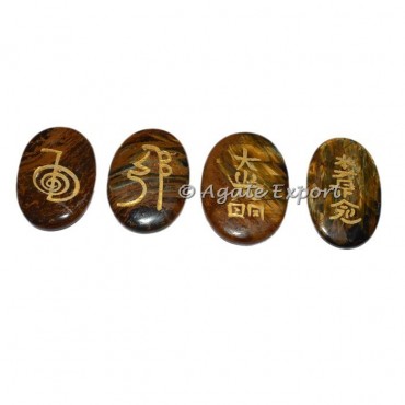 Tiger Eye Usui Reiki Oval set