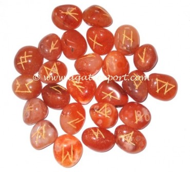 Red Carnailian Rune Sets.