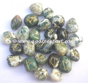 Tree Agate Rune Set.