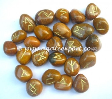 Yellow Jasper Rune Set.