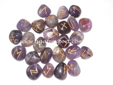 Ametyst AAA Grade Rune Stones.