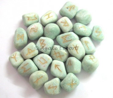 Amazonite Rune Set