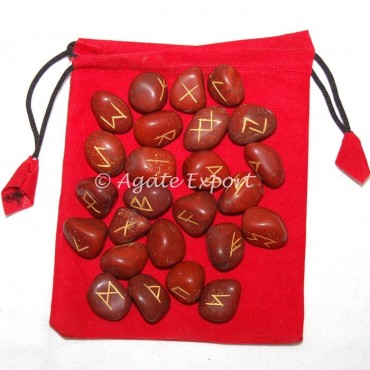 Red Jasper Rune Set