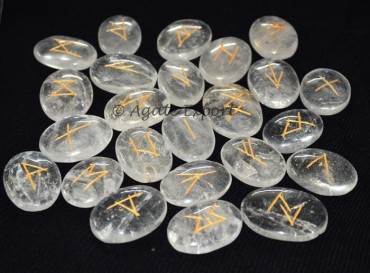 Crystal Quartz Oval Rune Sets