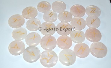 Rose Quartz Disc Rune Sets